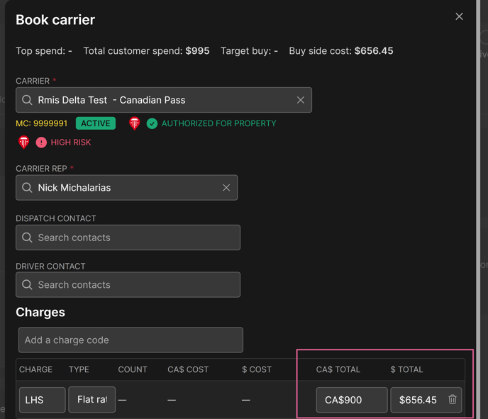 Booking conversion