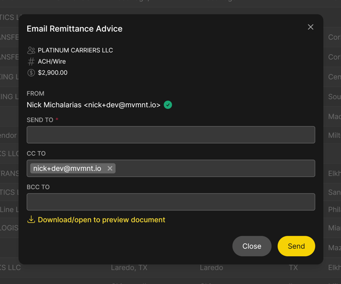 remittance send